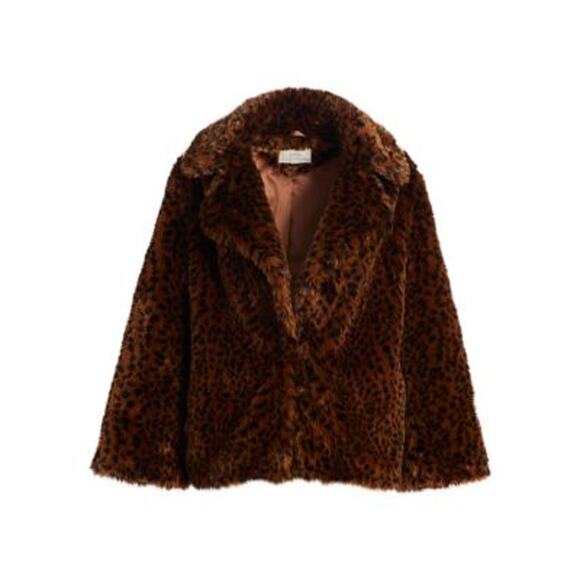 Joie Jackets & Blazers - Joie Kisha Leopard Print Faux-Fur Jacket – Size XS